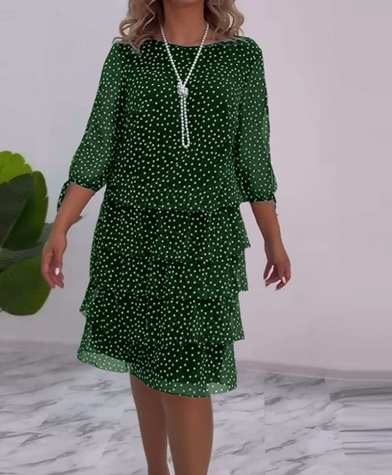 Damen Hemdblusenkleid Volant-Design Eveloria