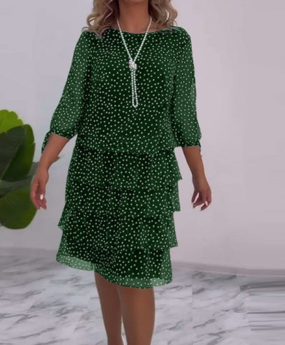 Damen Hemdblusenkleid Volant-Design Eveloria