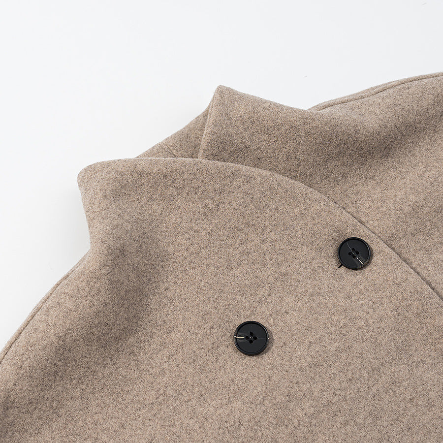 Damen Wolljacke Doppelt Geknöpft Eveloria