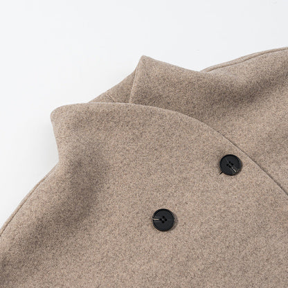 Damen Wolljacke Doppelt Geknöpft Eveloria