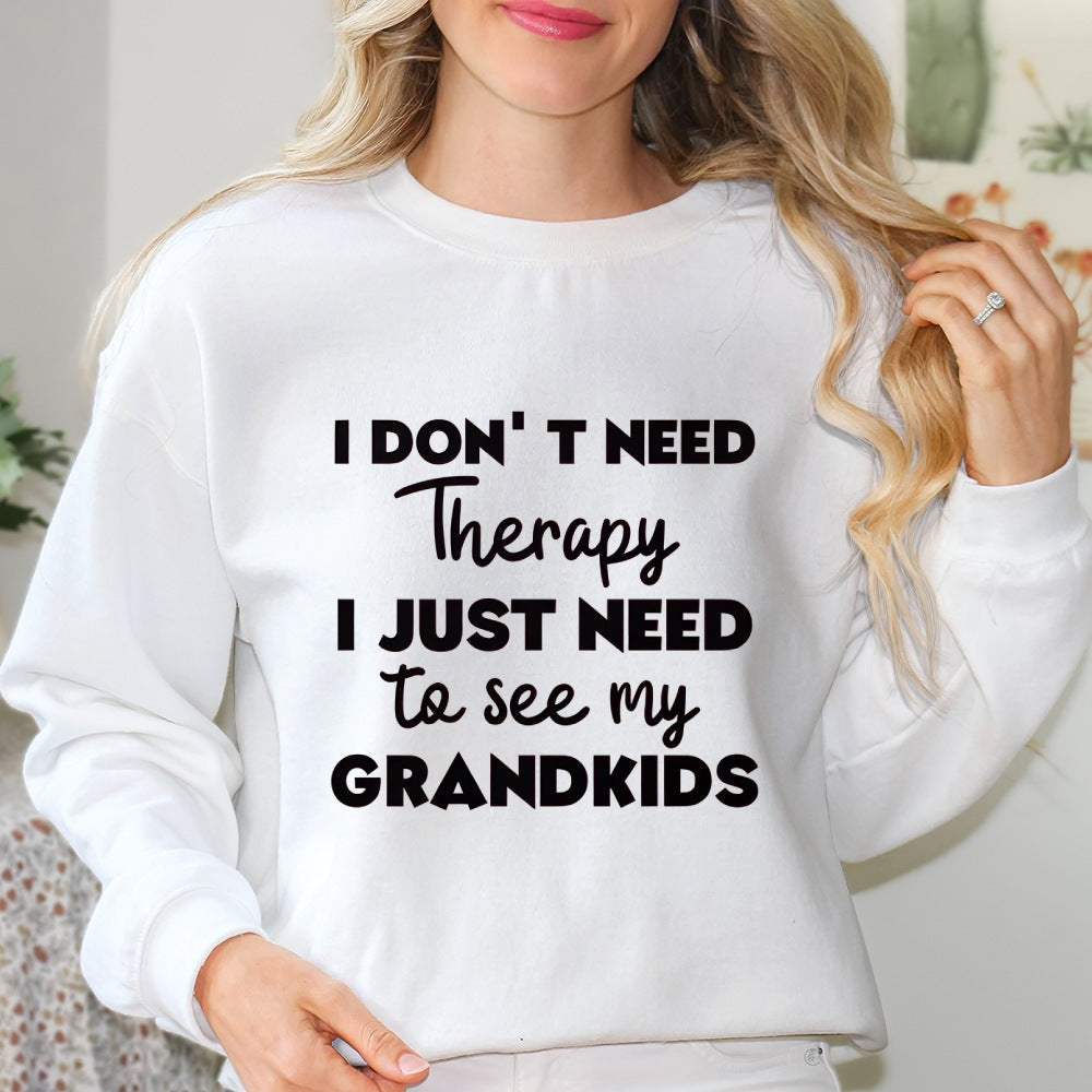 Damen Sweatshirt Bequem Motivierender Aufdruck Grau Eveloria - Eveloria