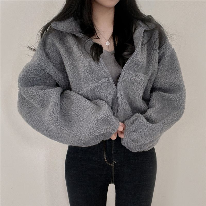 Damen Oversized Fleecejacke Eveloria
