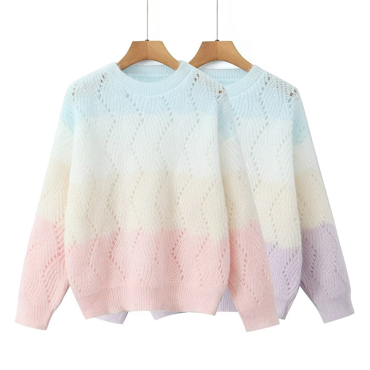 Damen Strickpullover Komfortabel Pastellfarben Eveloria - Eveloria