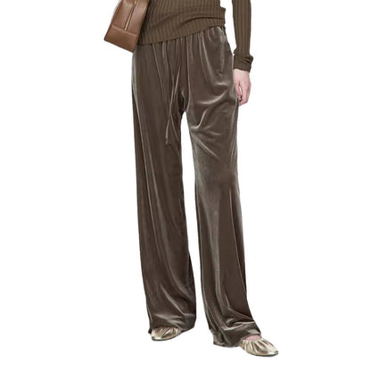 Damen Samt-Hose Bequem Eveloria