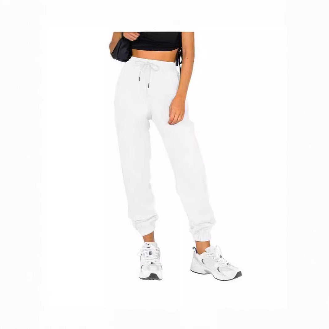 Damen Sweatpants Elastischer Bund Kordelzug Eveloria