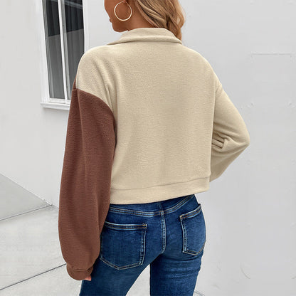 Damen Fleecejacke mit Taschen und modischem Schnitt Eveloria ->