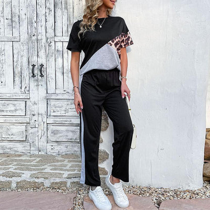 Damen Sportlicher Jumpsuit Kunterbunt Lässig Eveloria