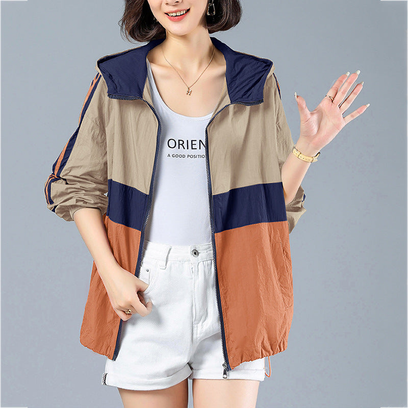 Damen Sportjacke Leicht Reißverschluss Taschen Eveloria