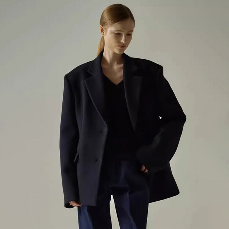 Damen Oversize Blazer mit Innenjacke Eveloria