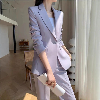 Damen Zweiteiliger Anzug Elegant Schnitt Eveloria