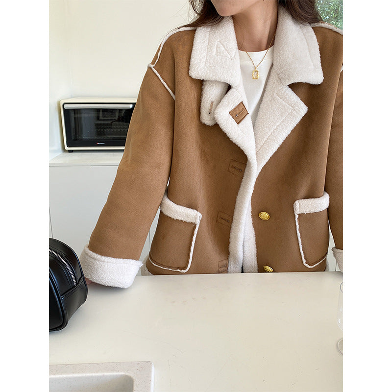 Damen Oversized Teddyjacke Eveloria