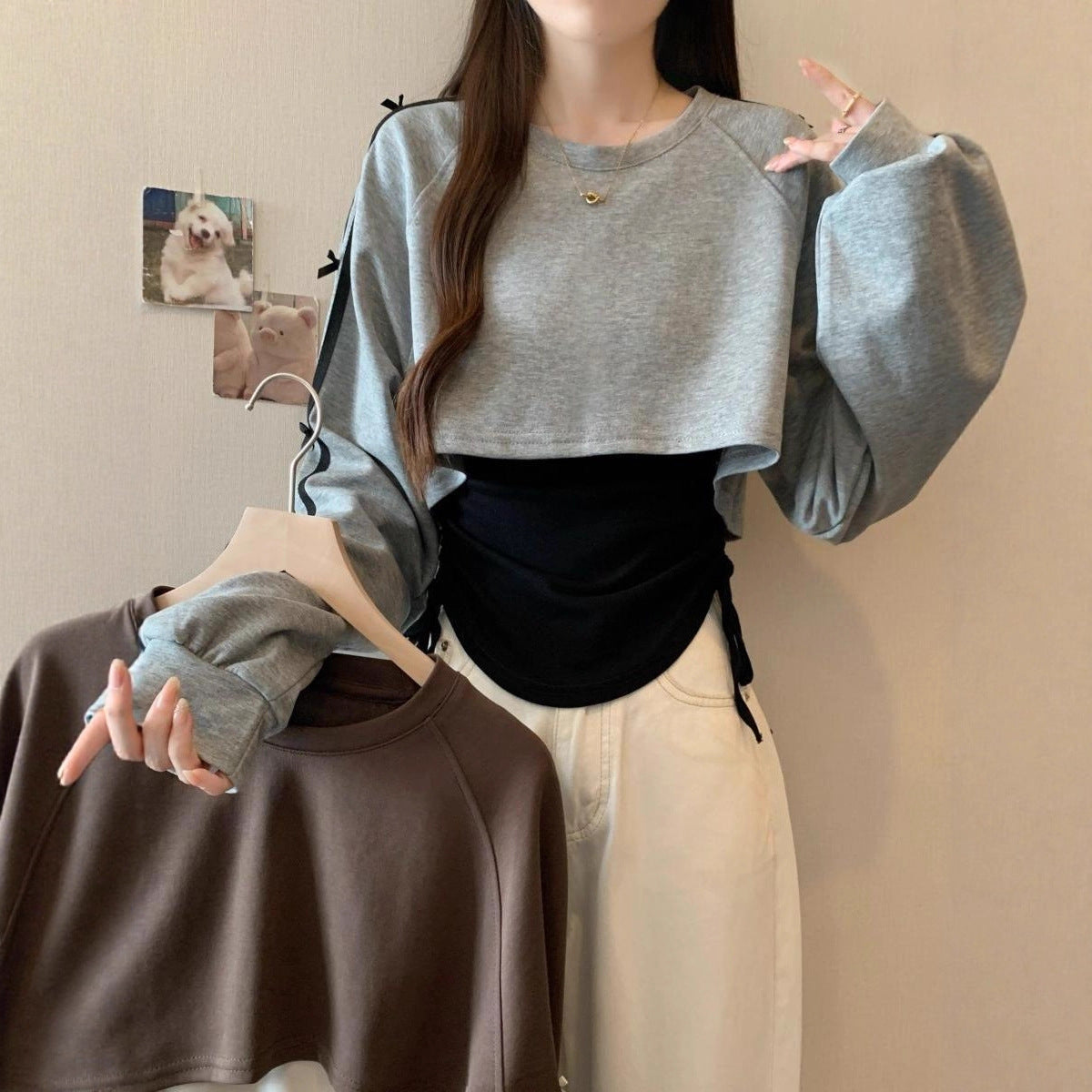 Damen Sweatshirt Modisch Eveloria