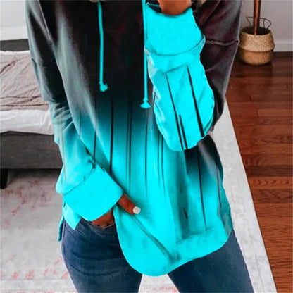 Damen Kapuzenpullover Farbverlauf Design Eveloria