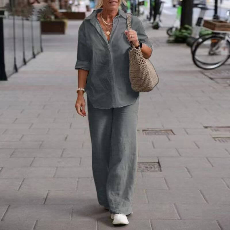 Eveloria Damen Set Elegantes Komfort-Outfit