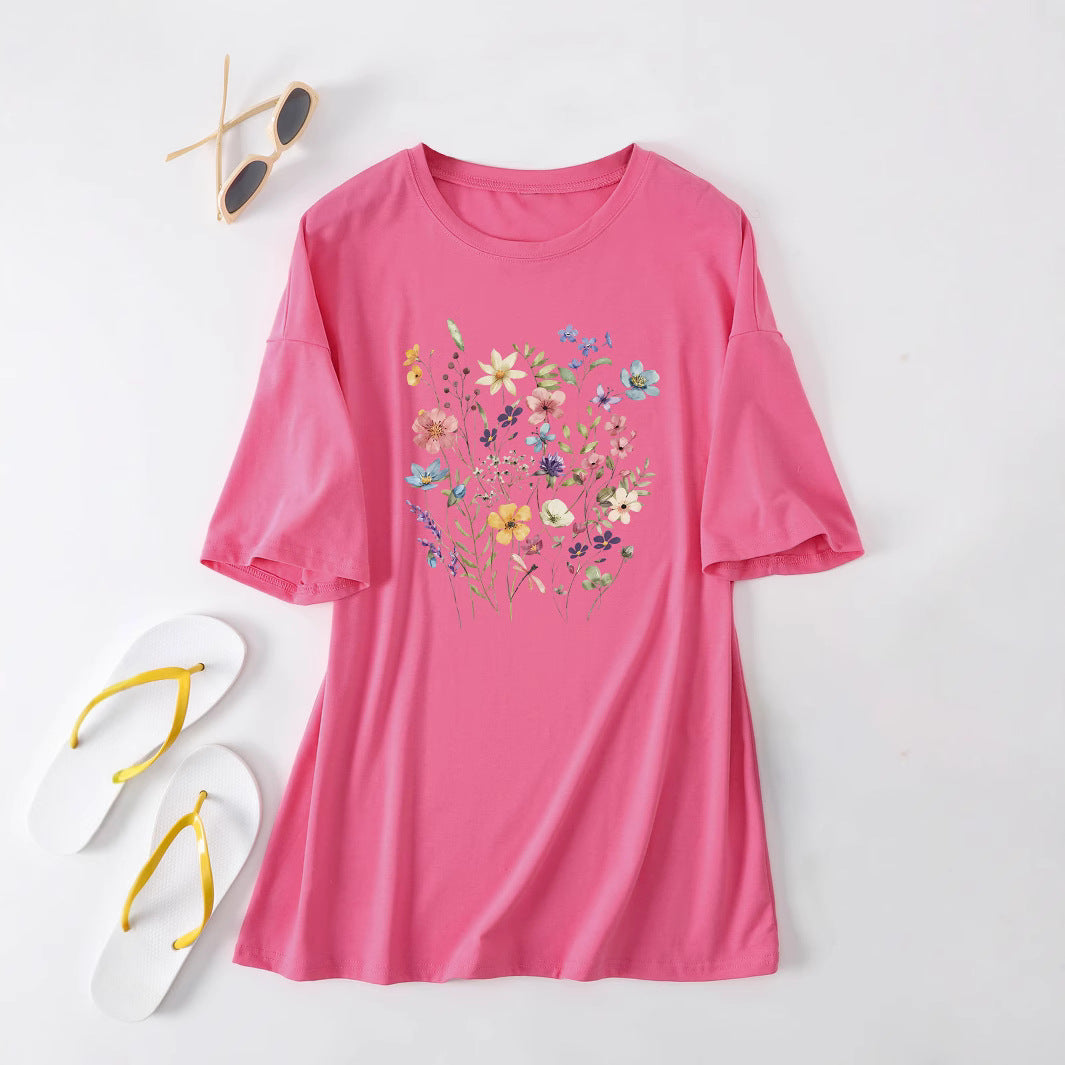 Damen Sommerbluse Floralmuster Eveloria