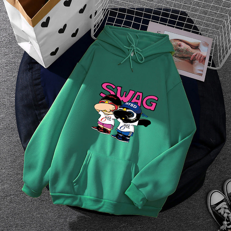 Damen Hoodie Lustiges Cartoon-Design Eveloria