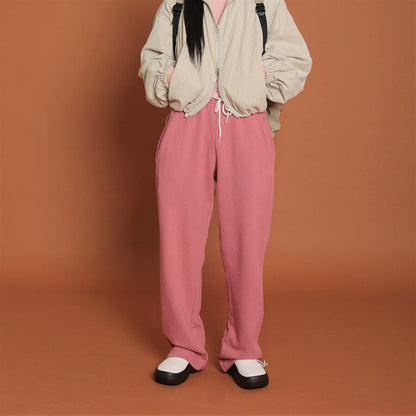 Damen Jogginghose mit Gummizug und verstellbarem Bund Schwarz Eveloria - Eveloria