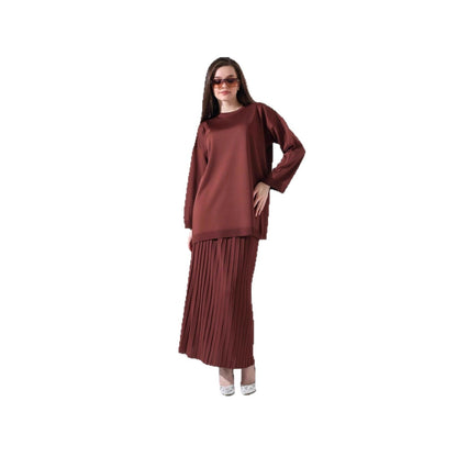 Damen Langarmshirt und Faltenrock Set Eveloria
