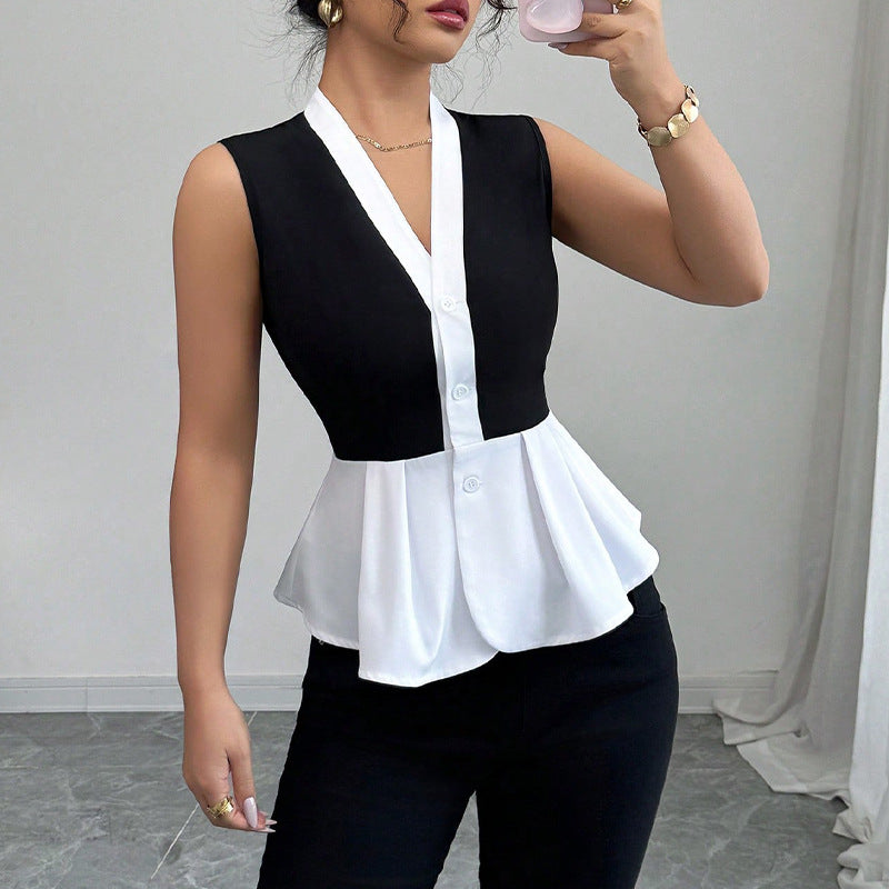 Damen Oberteil Peplum Design Eveloria