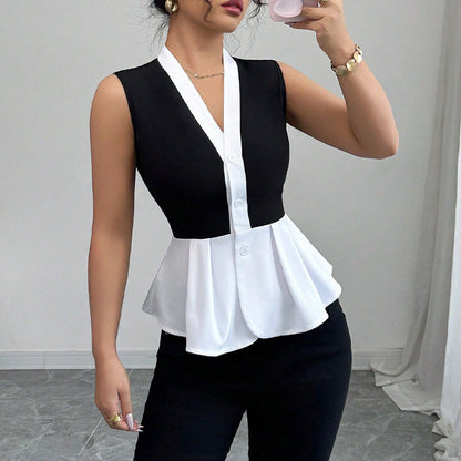Damen Oberteil Peplum Design Eveloria