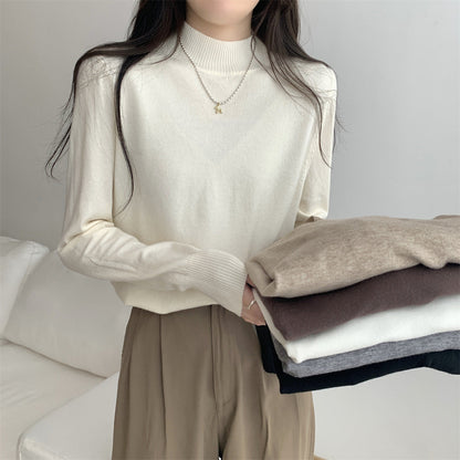 Damen Rollkragenpullover aus Strickmaterial Eveloria