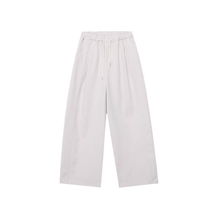 Damen Wide-Leg-Hose Elastischer Bund Bequem