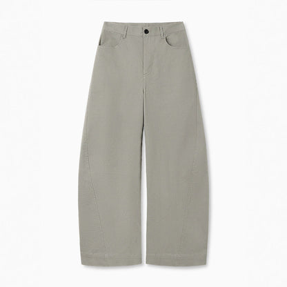 Damen High-Waist-Hose Weit Eveloria
