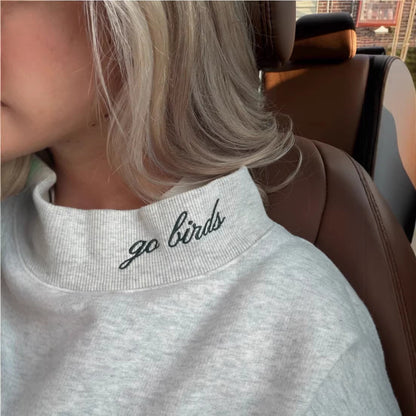 Damen Oversized Sweatshirt mit Schriftzug