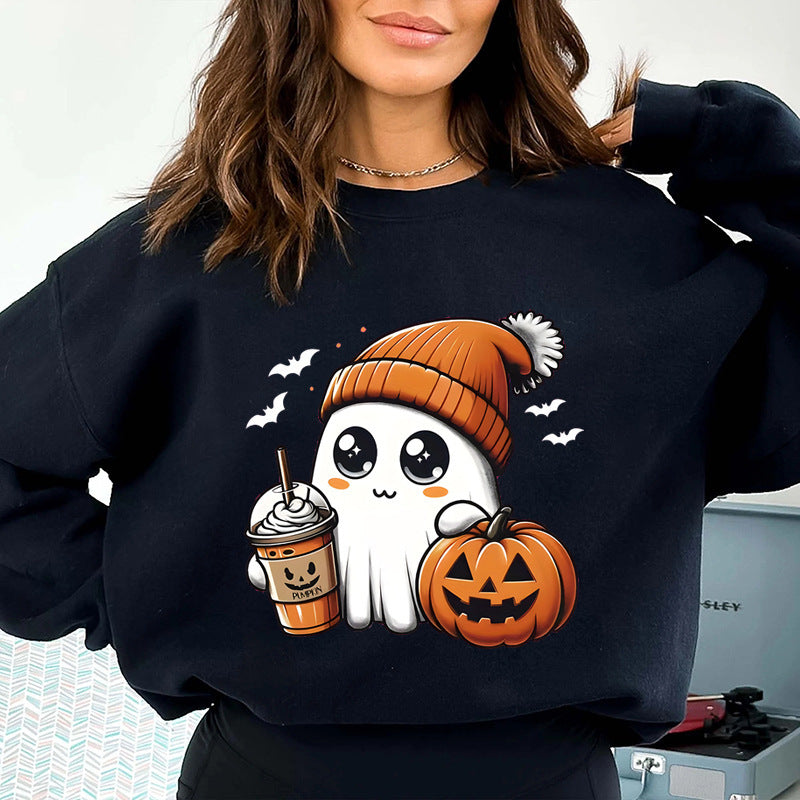 Damen Sweatshirt Halloween Grafikdesign Eveloria