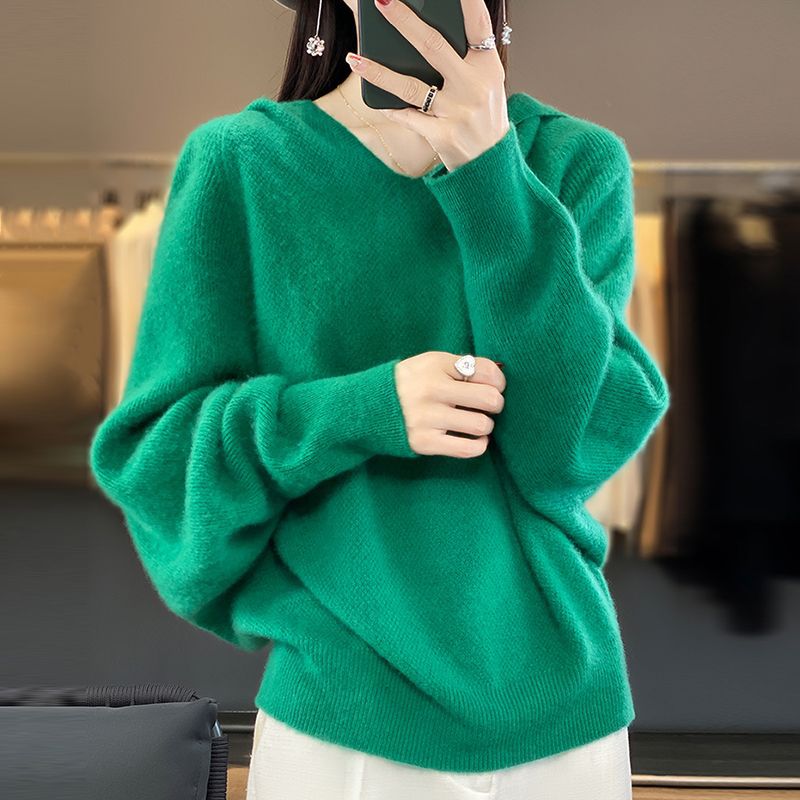 Damen Pullover V-Ausschnitt Weich Eveloria