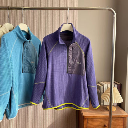 Damen Fleece-Pullover Kurzreißverschluss Eveloria