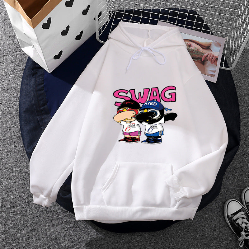 Damen Hoodie Lustiges Cartoon-Design Eveloria