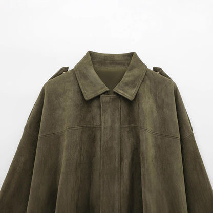 Damen Blousonjacke Weiches Material Modern Eveloria - Eveloria