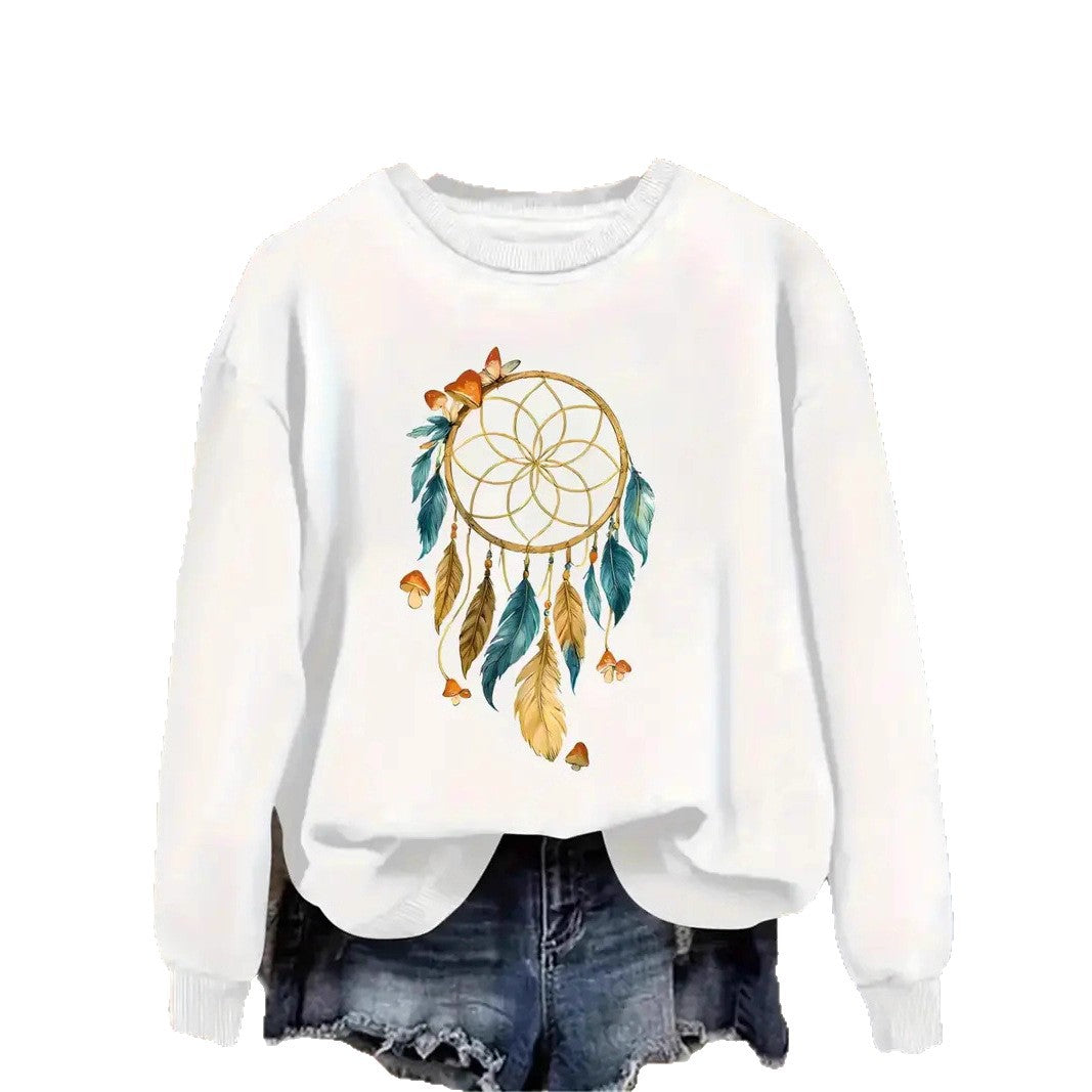 Damen Sweatshirt Traumfänger-Design Eveloria