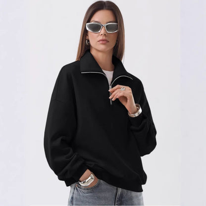 Damen Stehkragenpullover Eveloria Gemütlich - Eveloria