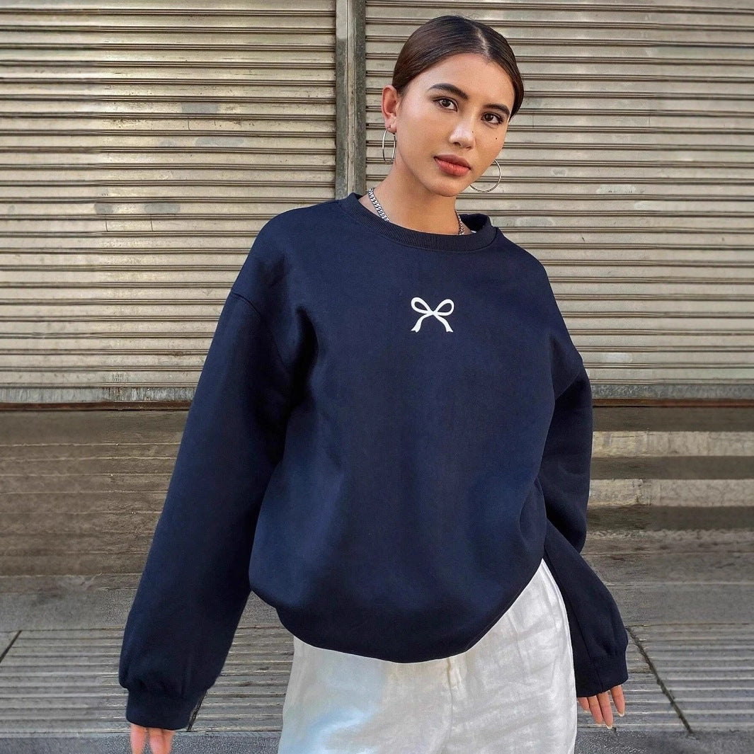 Damen Sweatshirt mit Schleifenmotiv Soft Eveloria - Eveloria