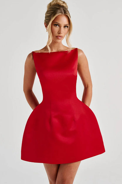 Eveloria Damen Cocktailkleid A-Linie Tailliert