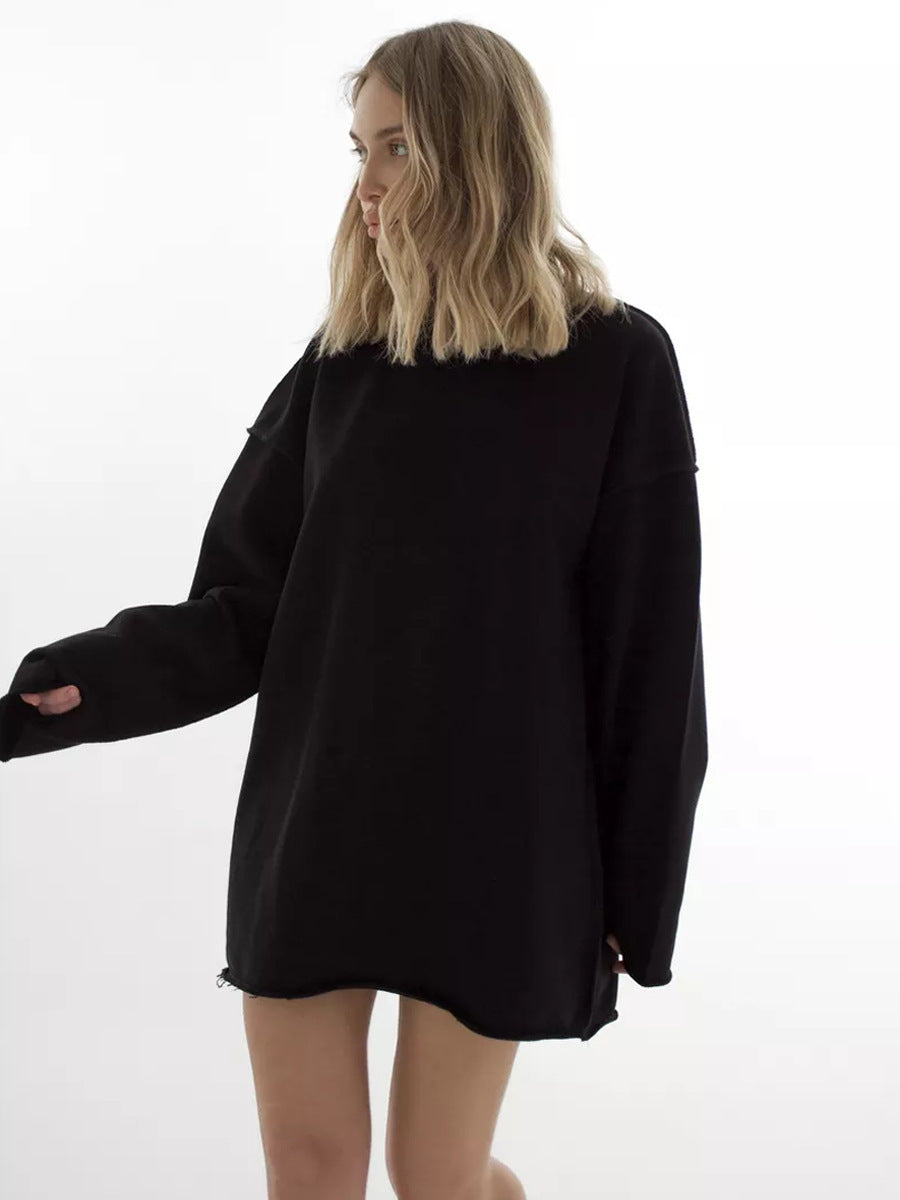 Damen Oversize-Pullover Weiter Schnitt Strukturiert Eveloria