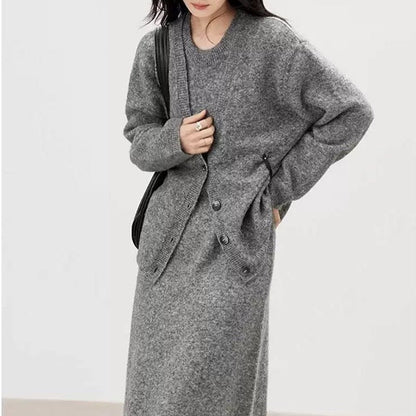 Damen Strickjacke Wolle Eveloria