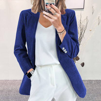 Damen Blazer Gestreift Slim Fit Eveloria