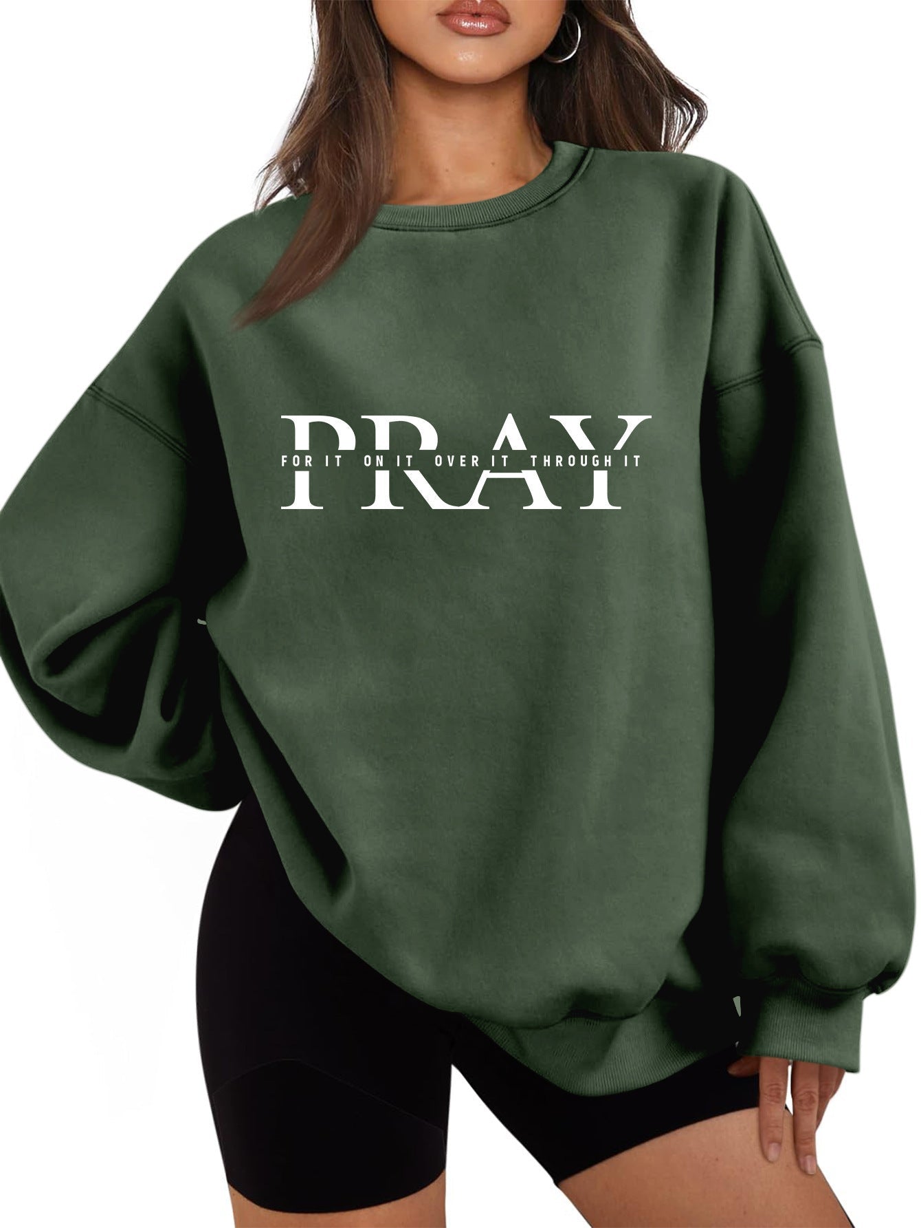 Damen Oversized Sweatshirt mit Aufdruck Eveloria