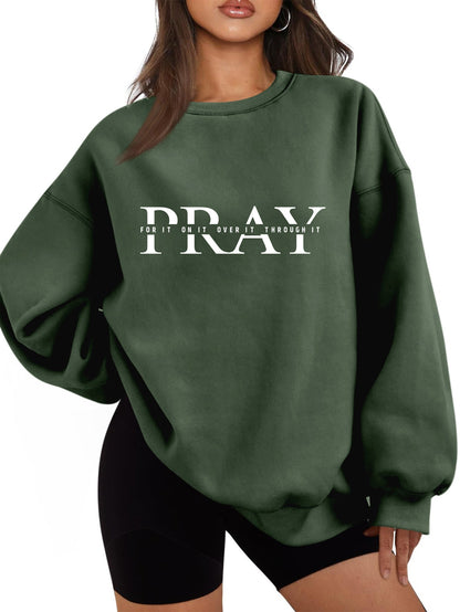 Damen Oversized Sweatshirt mit Aufdruck Eveloria