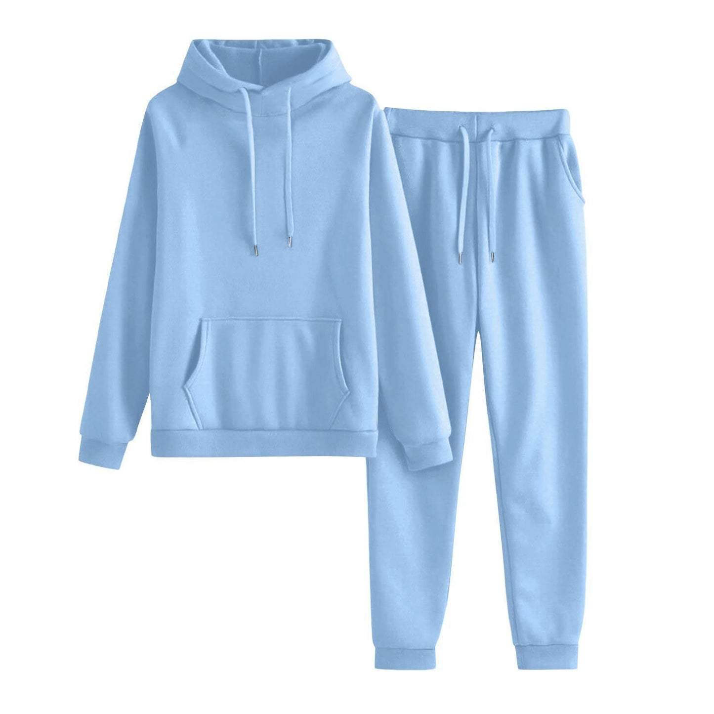 Damen Hoodie Jogginghose Set Lässig Mit Taschen Eveloria