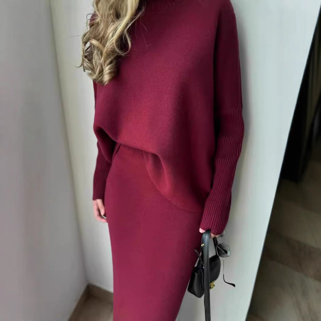 Damen Oversized Strickkleid Lässig Eveloria
