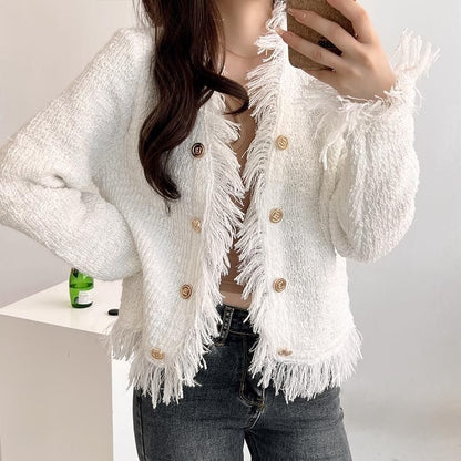 Damen Strickjacke mit Fransen Eveloria wird zu: Eveloria Damen