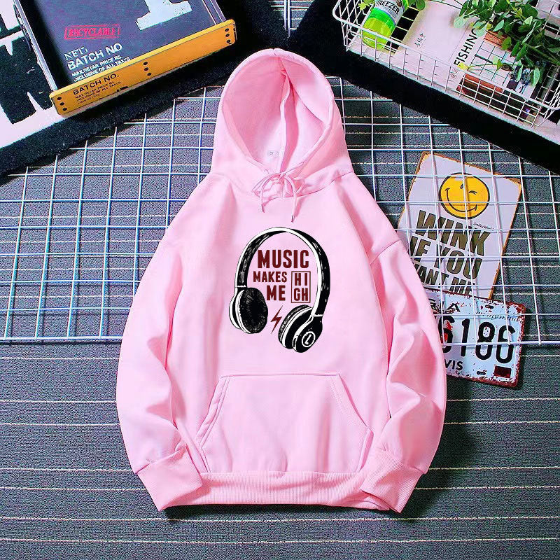 Damen Kapuzenpullover Musik-Design Eveloria