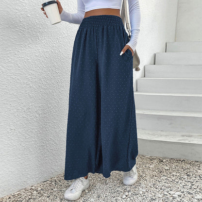 Damen Weite Hosen Elastischer Bund Luftig Bequem