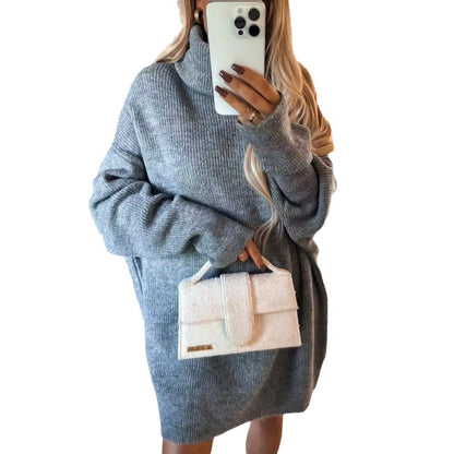 Damen Strickpullover Oversized Ärmel Luftige Maschenstruktur Beige