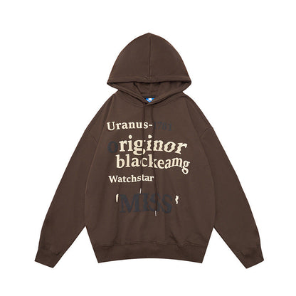 Damen Hoodie Freizeit Trend Schriftzug Eveloria