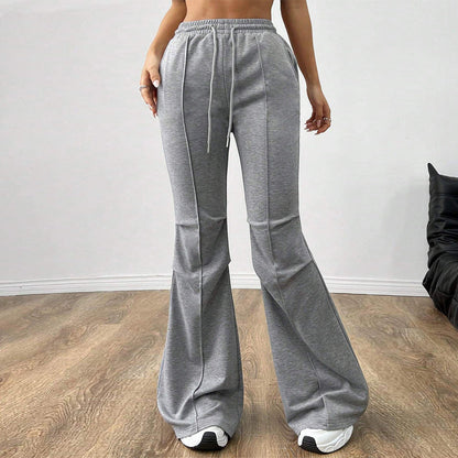Damen Jogginghose Elastischer Bund Ausgestellt Bein Eveloria